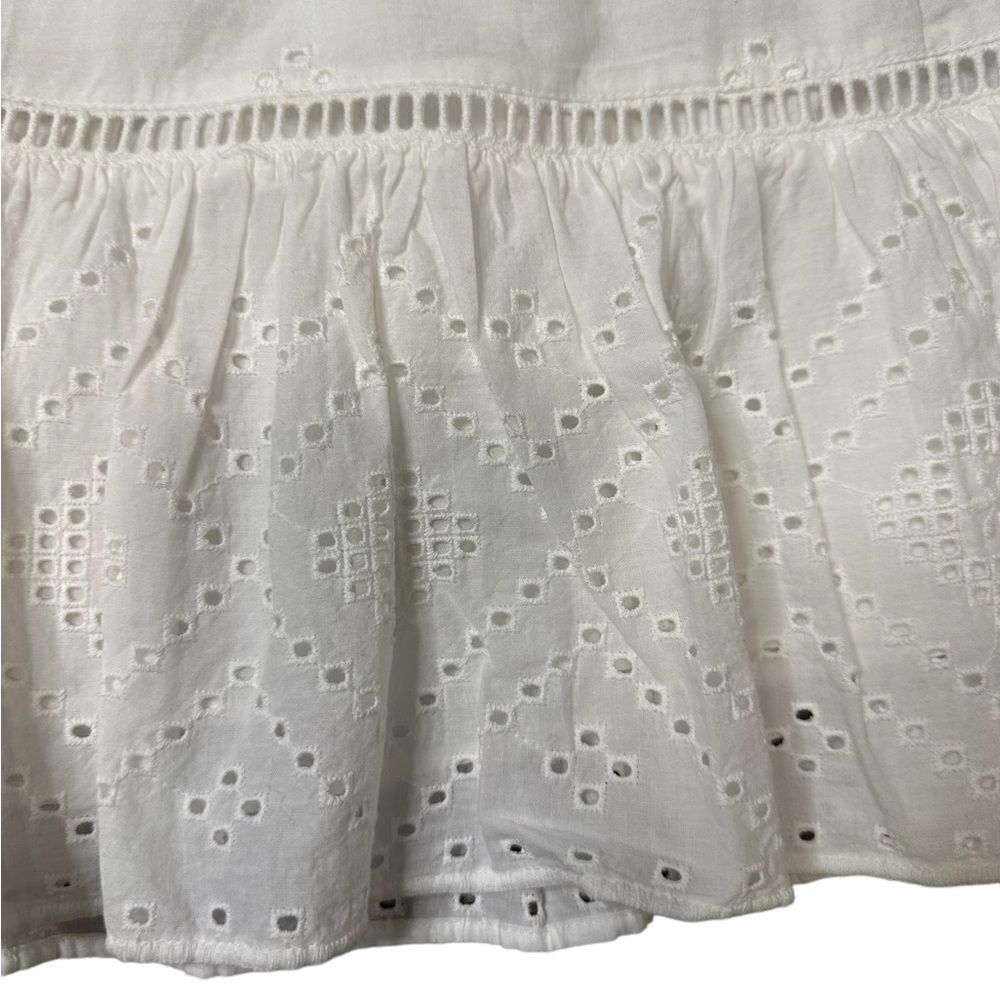 Madewell White Eyelet Ruffle Mini Skirt - Picture 7 of 14